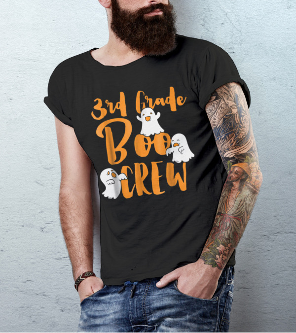 3rd Grade Boo Crew Ghosts Halloween T-Shirt