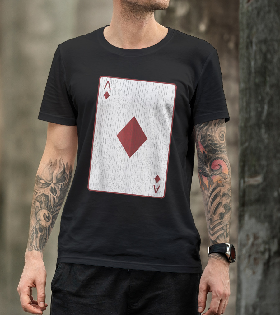 Ace Of Diamonds Card Halloween Costume Playing Deck T-Shirt