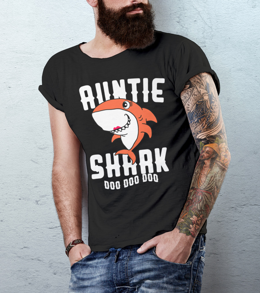 Auntie Shark Doo Doo Doo T-Shirt