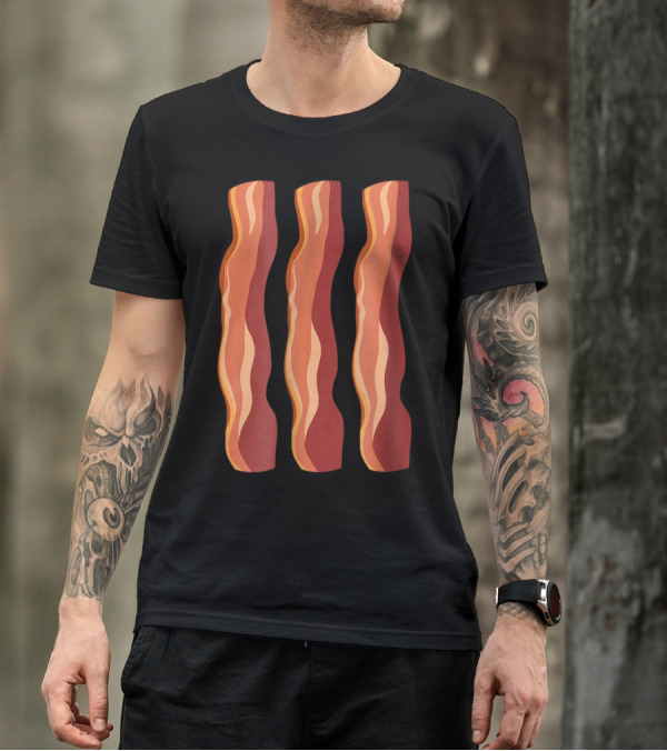 Bacon Halloween Costume Bacon And Eggs Funny Breakfast T-Shirt