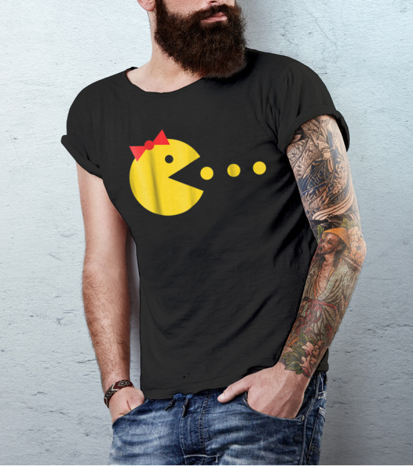 Pac-Man Inspired Best Halloween Costume For Girl Women Video T-Shirt