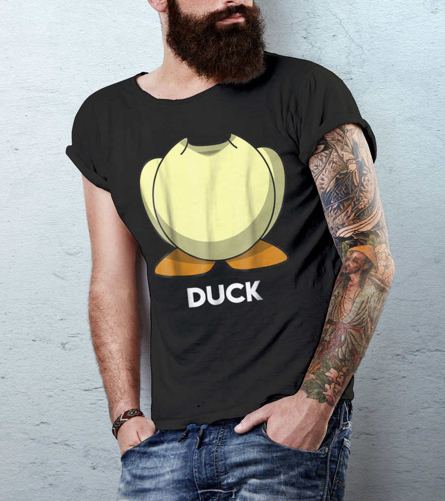 Duck Costume For Halloween Couple Friend Group T-Shirt