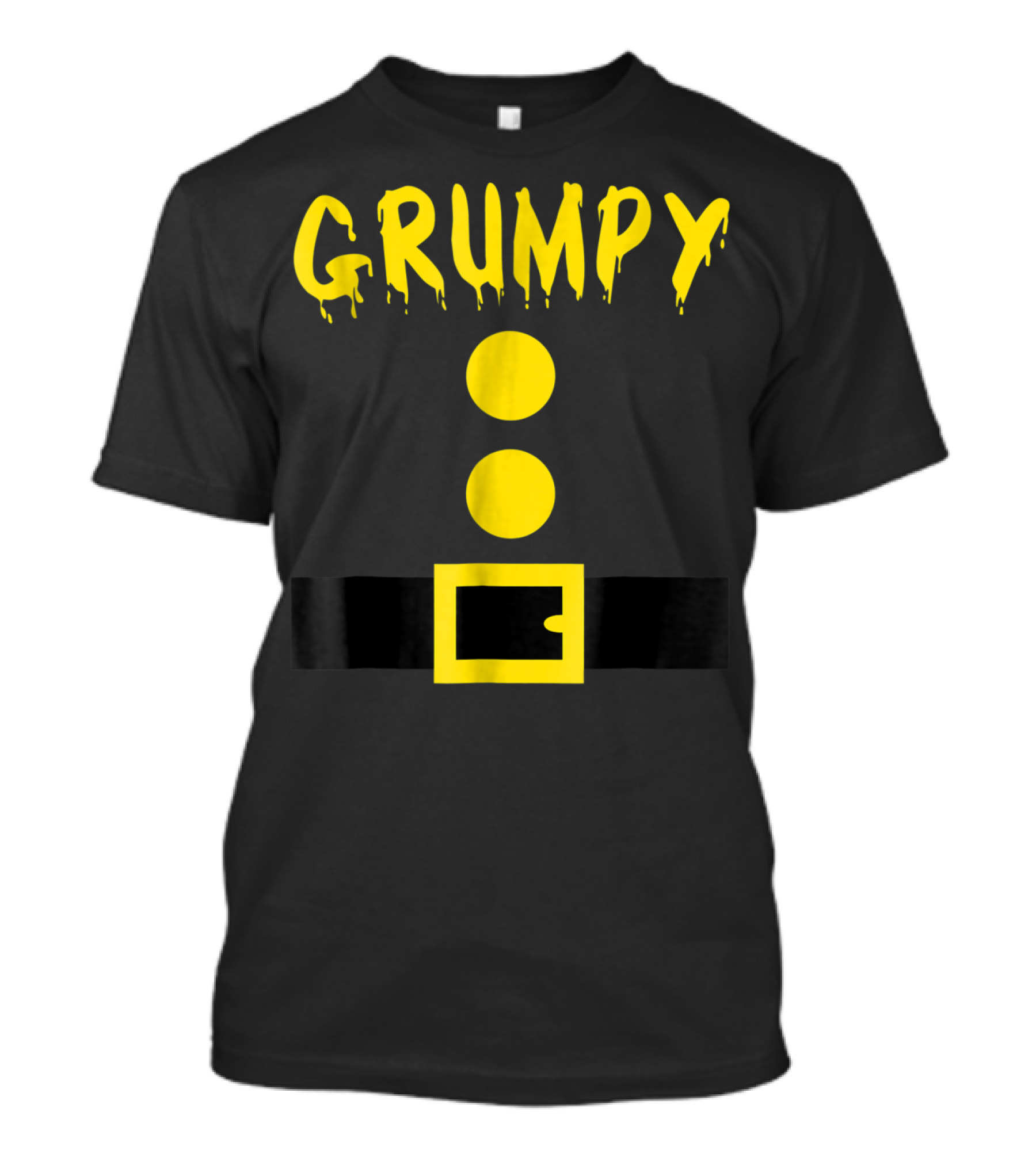 Grumpy Dwarf Costume Funny Halloween Belt T-Shirt
