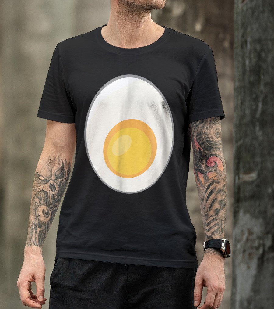 Egg Costume Funny Halloween Devil Yolk T-Shirt