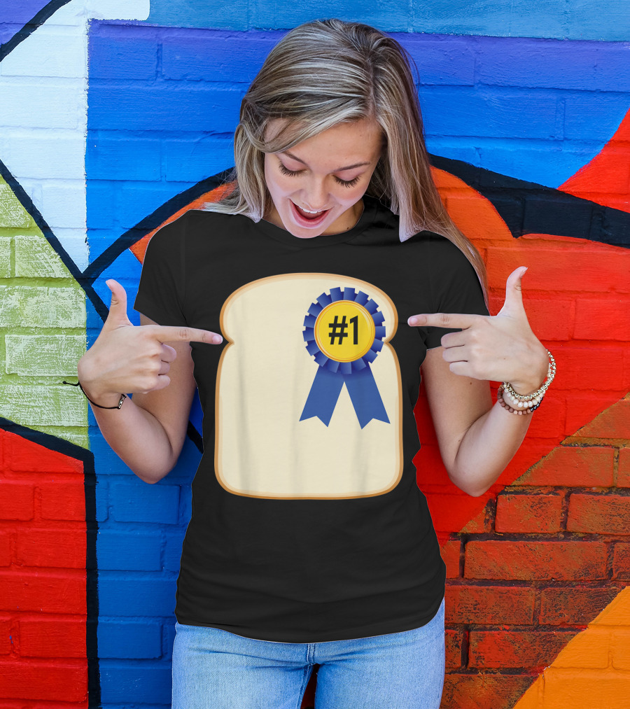 Fathers Day Funny Dad Bread Winner #1 Pun Gag T-Shirt
