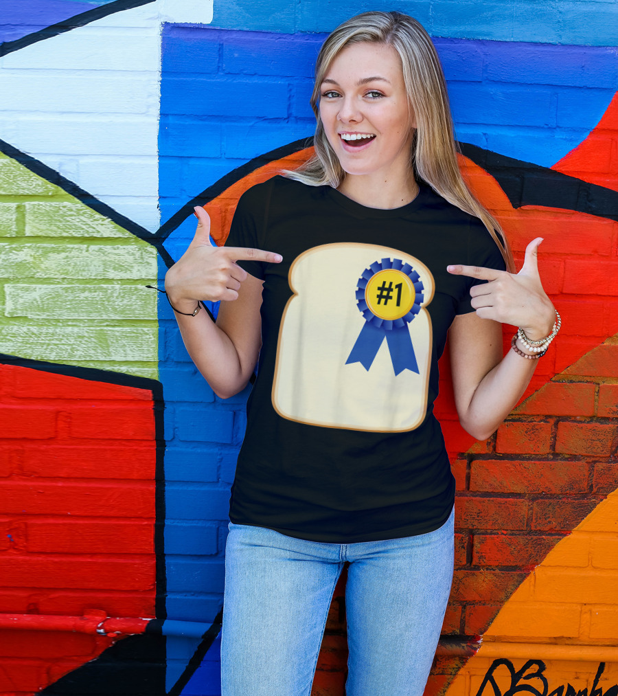 Fathers Day Funny Dad Bread Winner #1 Pun Gag T-Shirt