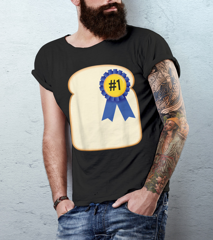 Fathers Day Funny Dad Bread Winner #1 Pun Gag T-Shirt