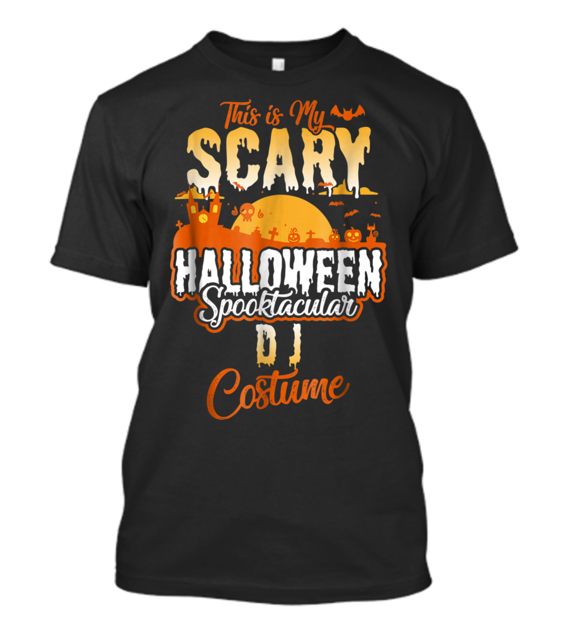 This Is My Scary Halloween Spooktacular DJ Costume T-Shirt