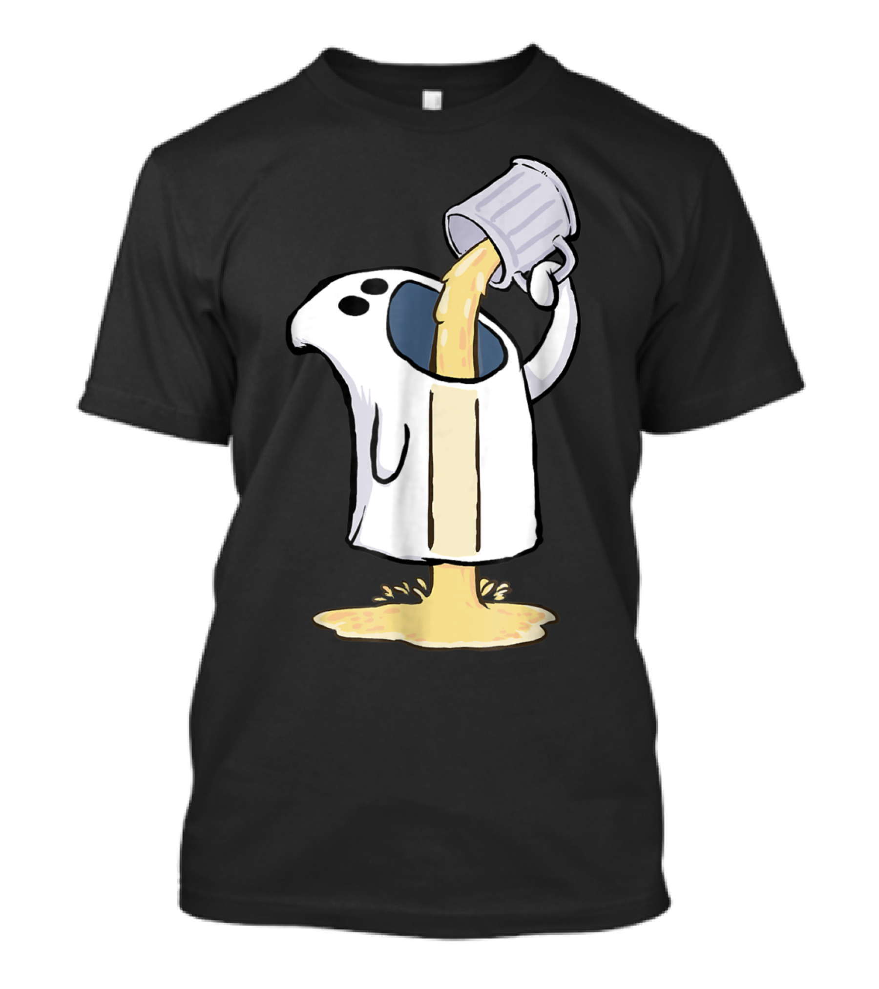 Ghost Pouring Beer Humor T-Shirt