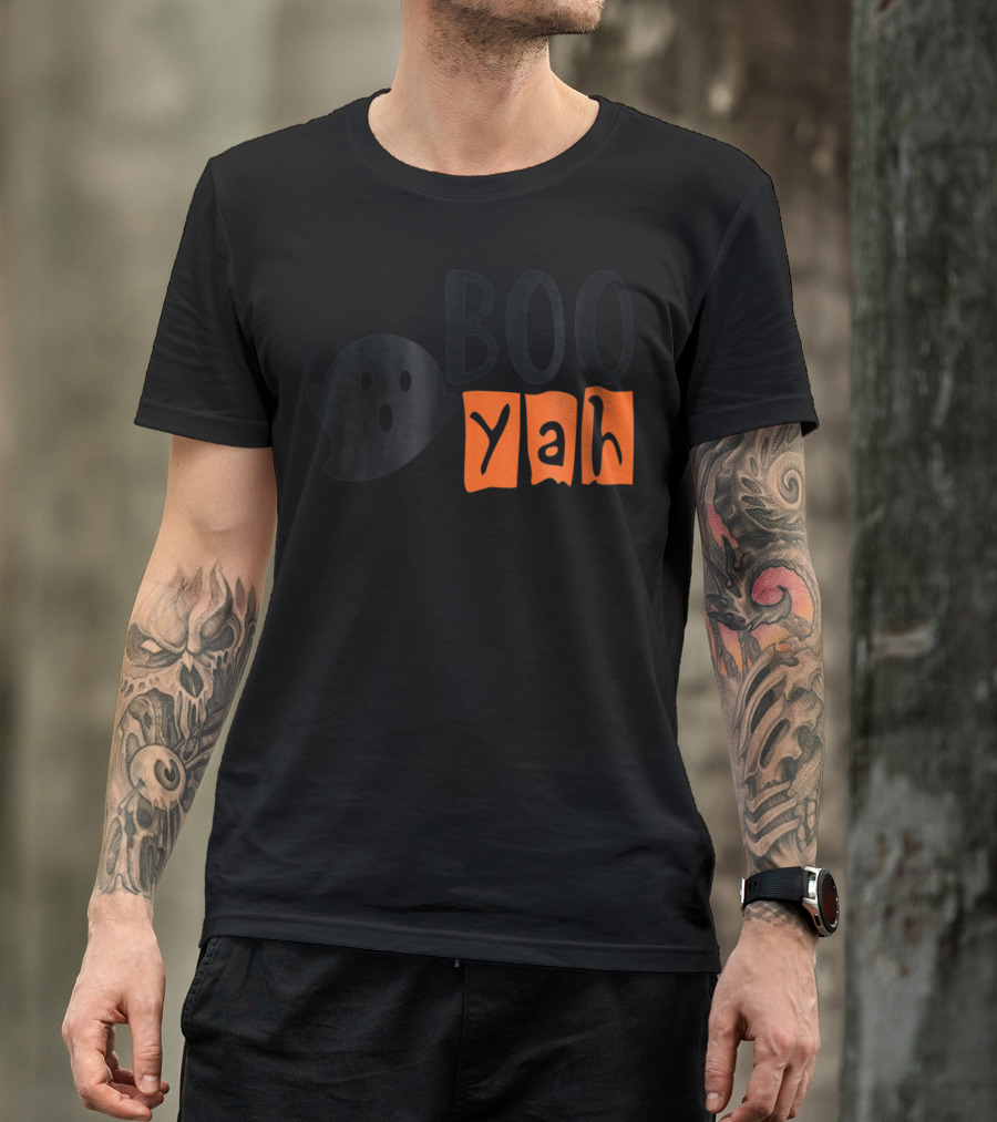 BOO Yah Ghost Halloween Vibes T-Shirt