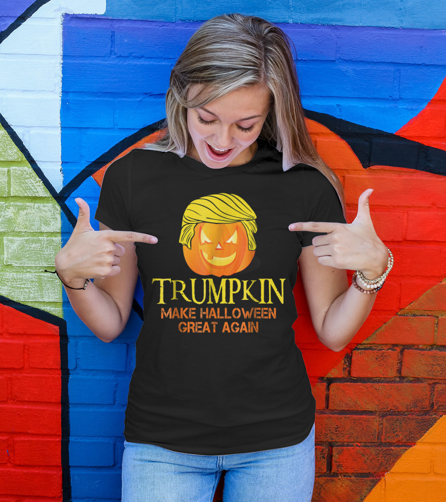 Trumpkin Make Halloween Great Again Pumpkin Costume Party T-Shirt