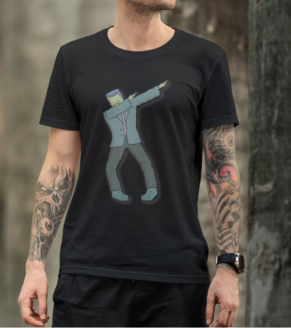 Funny Dabbing Frankenstein Monster Halloween Dance T-Shirt