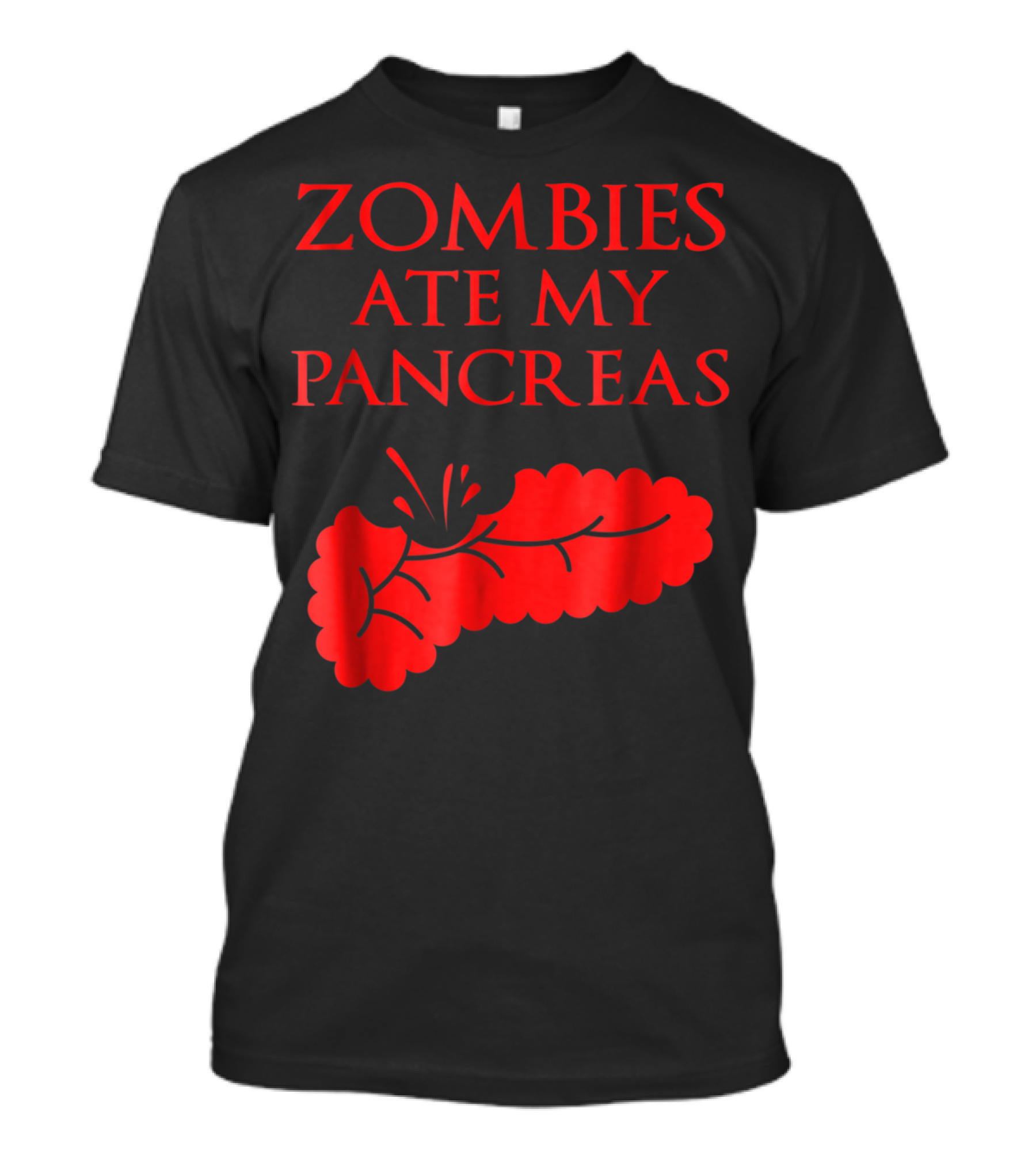 Zombies Ate My Pancreas Funny Diabetes T-Shirt