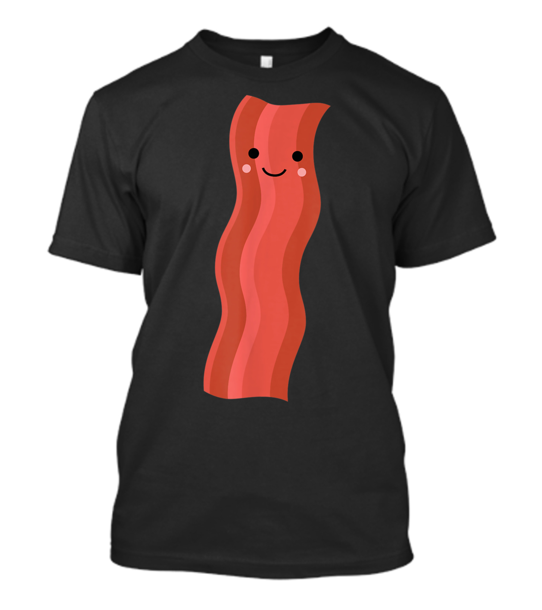 Bacon Smile Face Halloween Humor T-Shirt