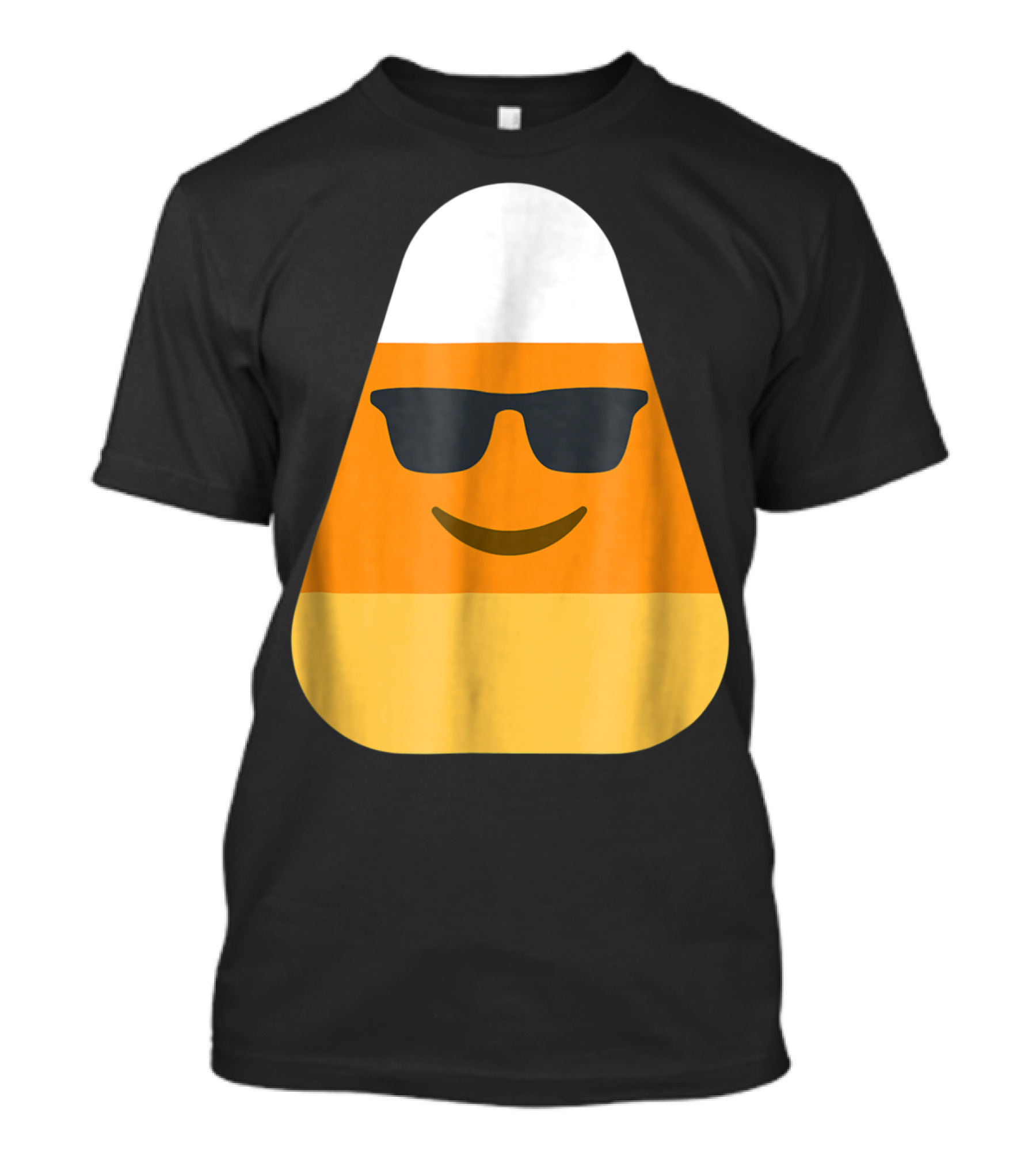Funny Cool Candy Corn Emoji Halloween T-Shirt