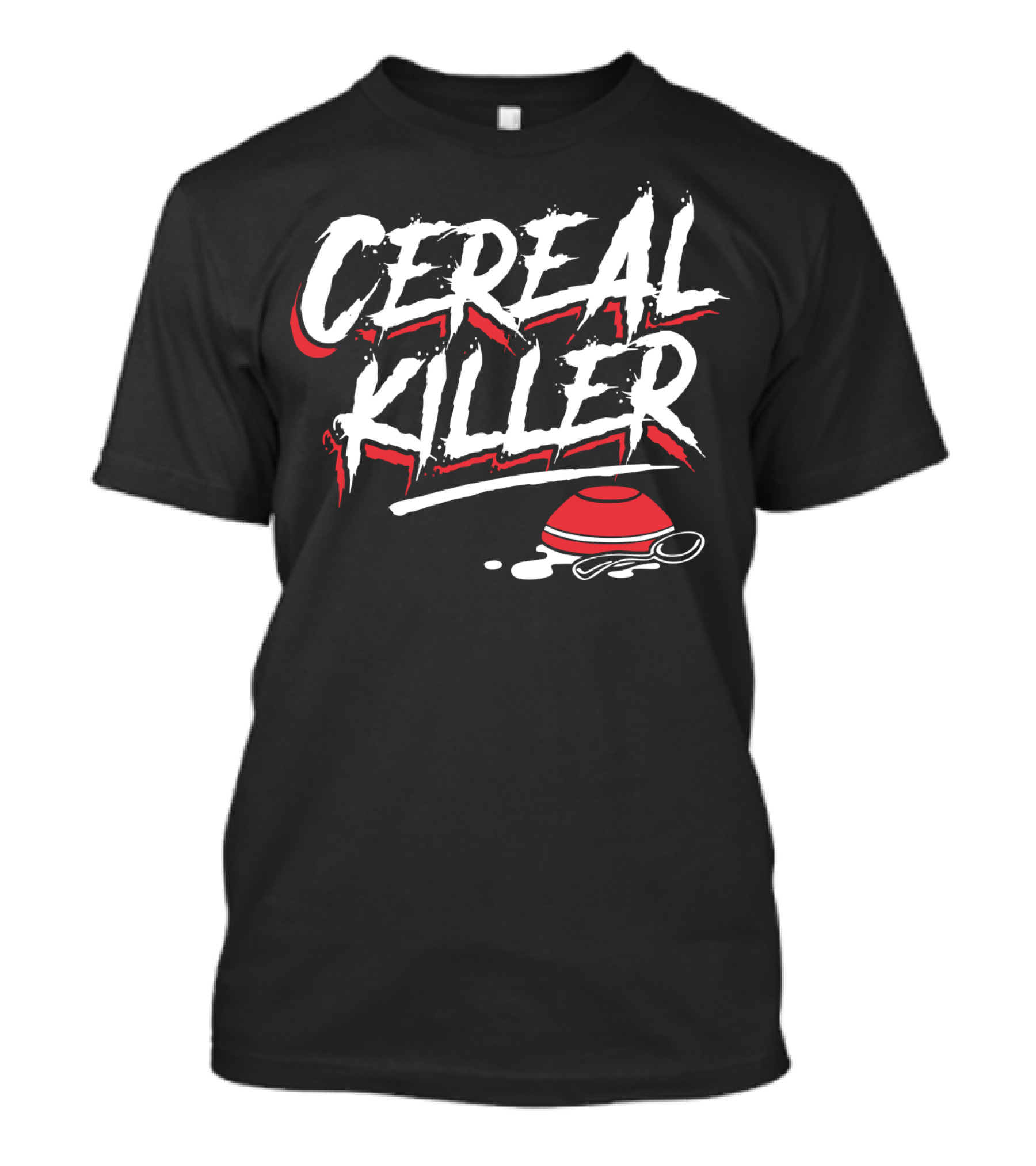 Cereal Killer Funny Halloween Costume Spooky Red Bowl T-Shirt