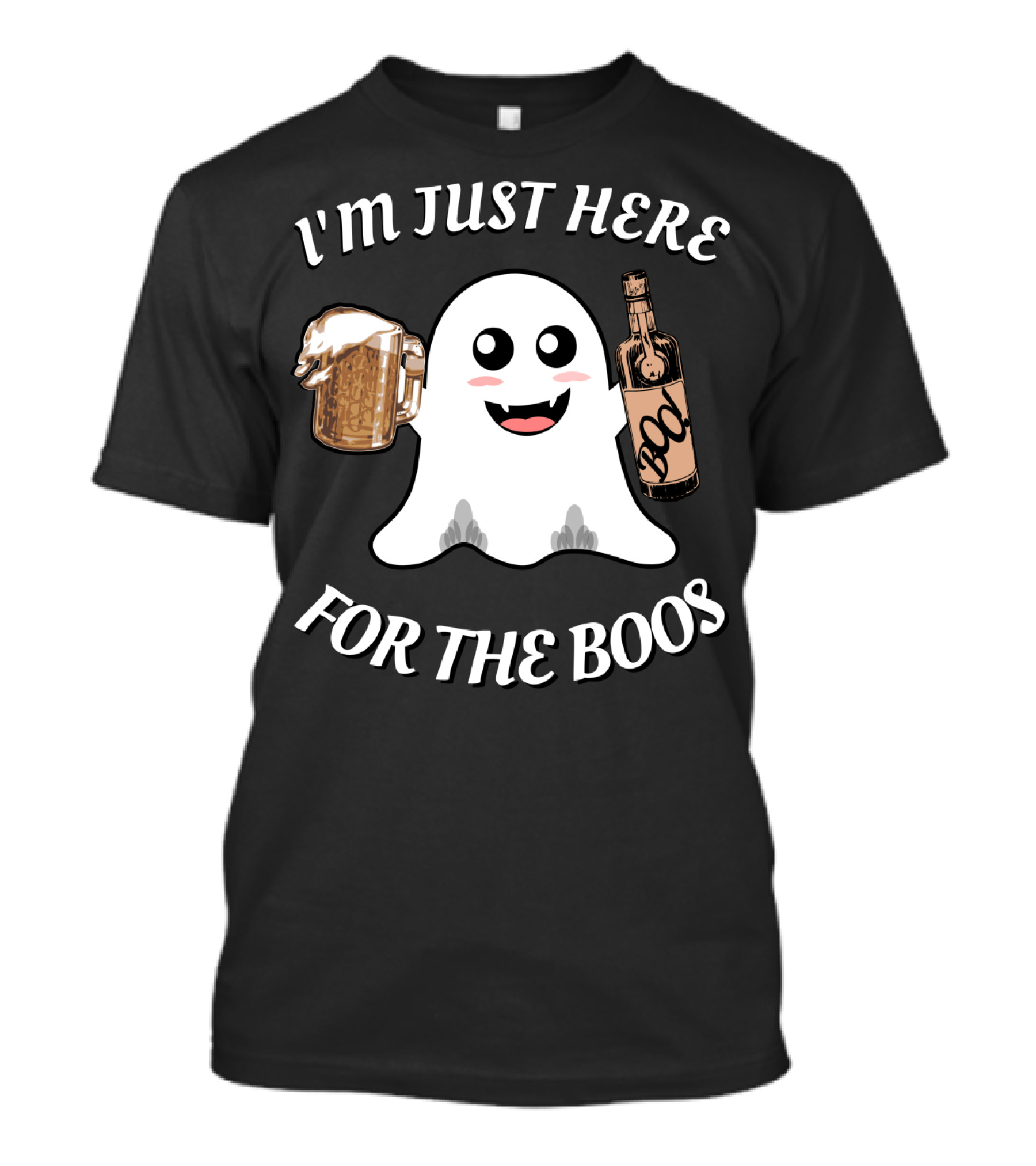 I'm Just Here For The Boos Ghost Halloween T-Shirt