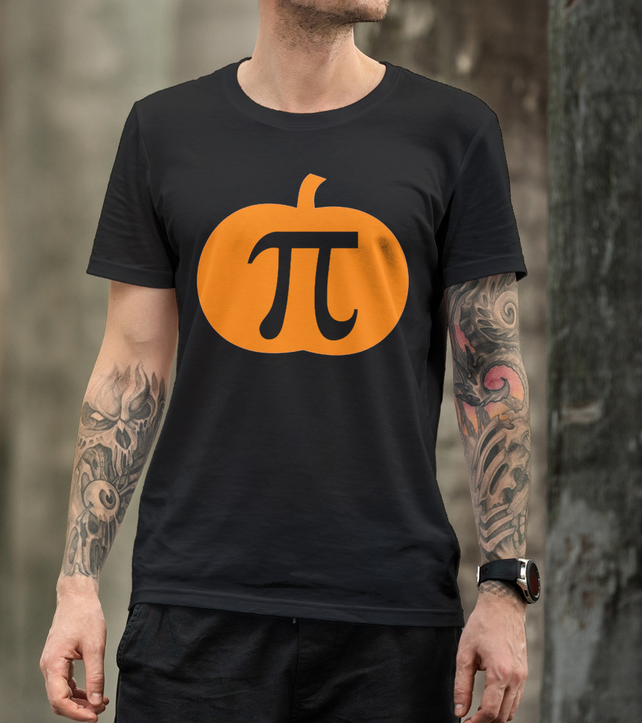 Halloween Pumpkin Pi Pie Funny Math T-Shirt