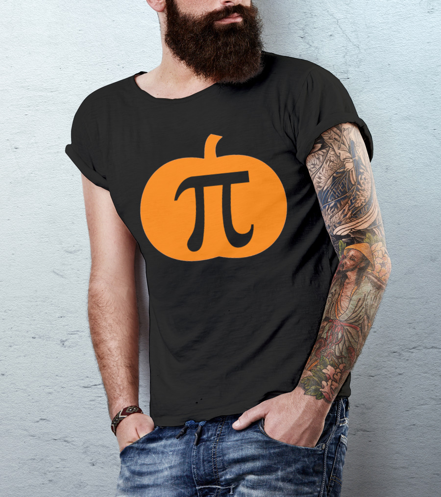 Halloween Pumpkin Pi Pie Funny Math T-Shirt