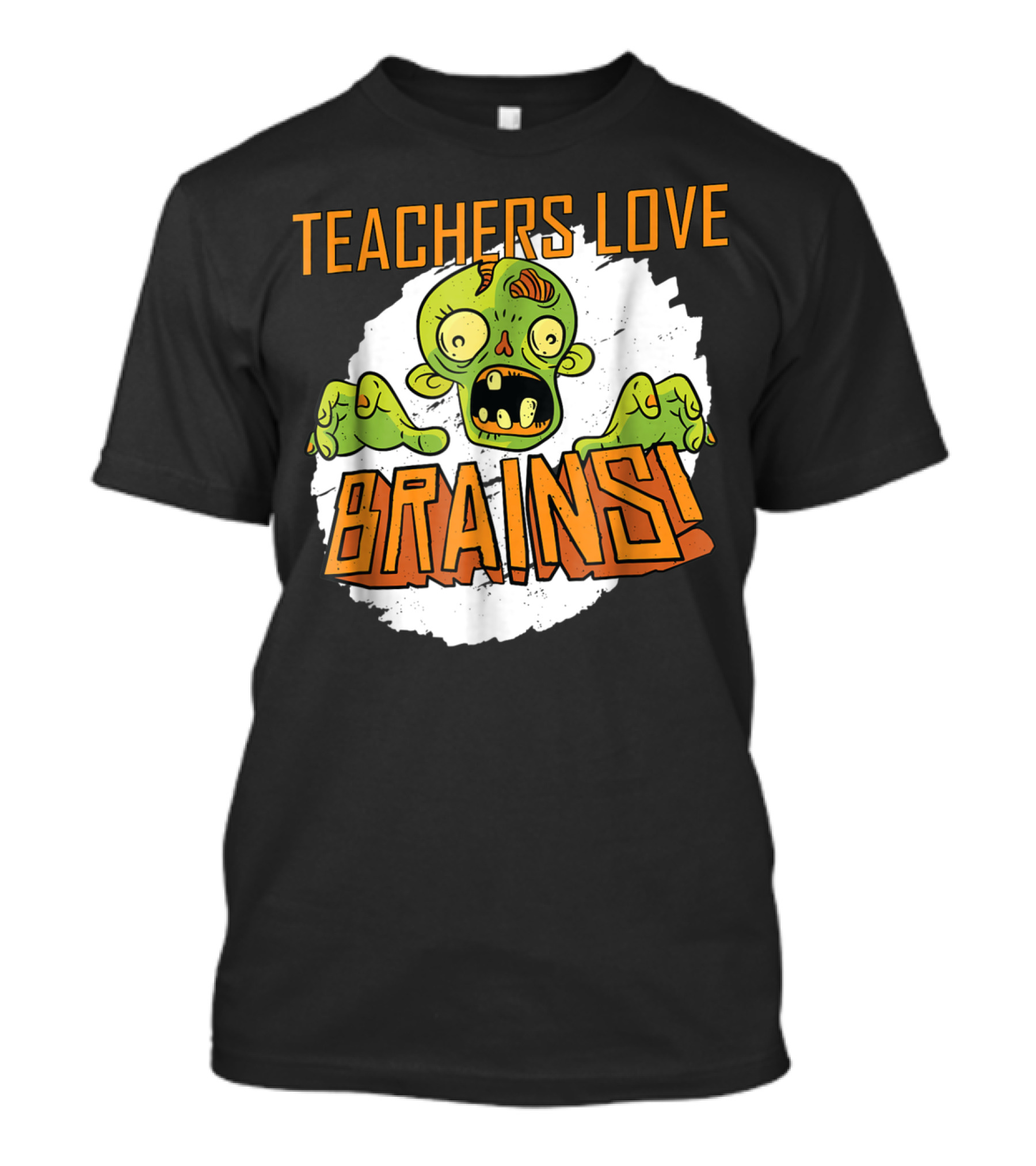Teachers Love Brains Zombie Halloween T-Shirt