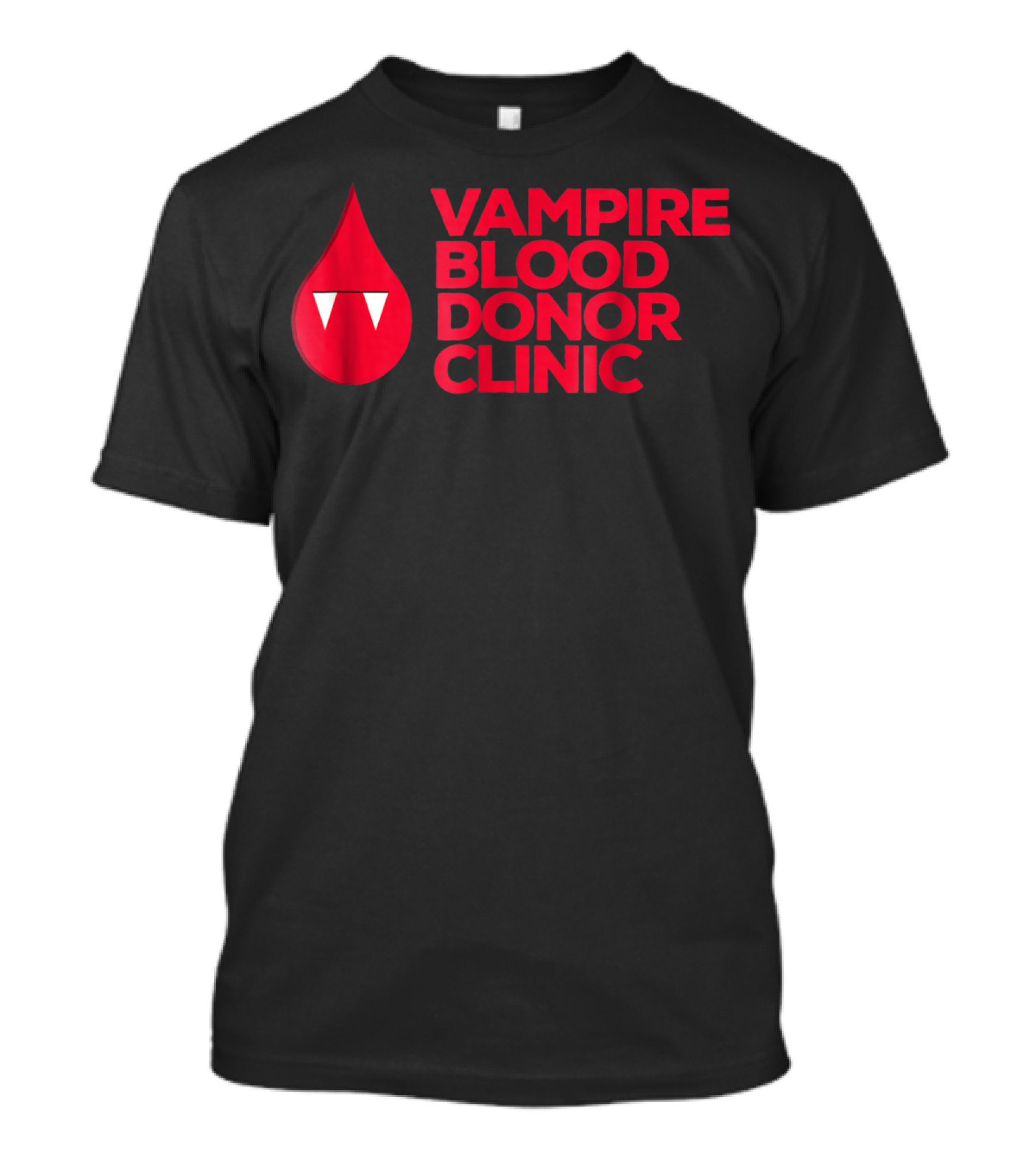 Vampire Blood Donor Clinic Funny Halloween T-Shirt