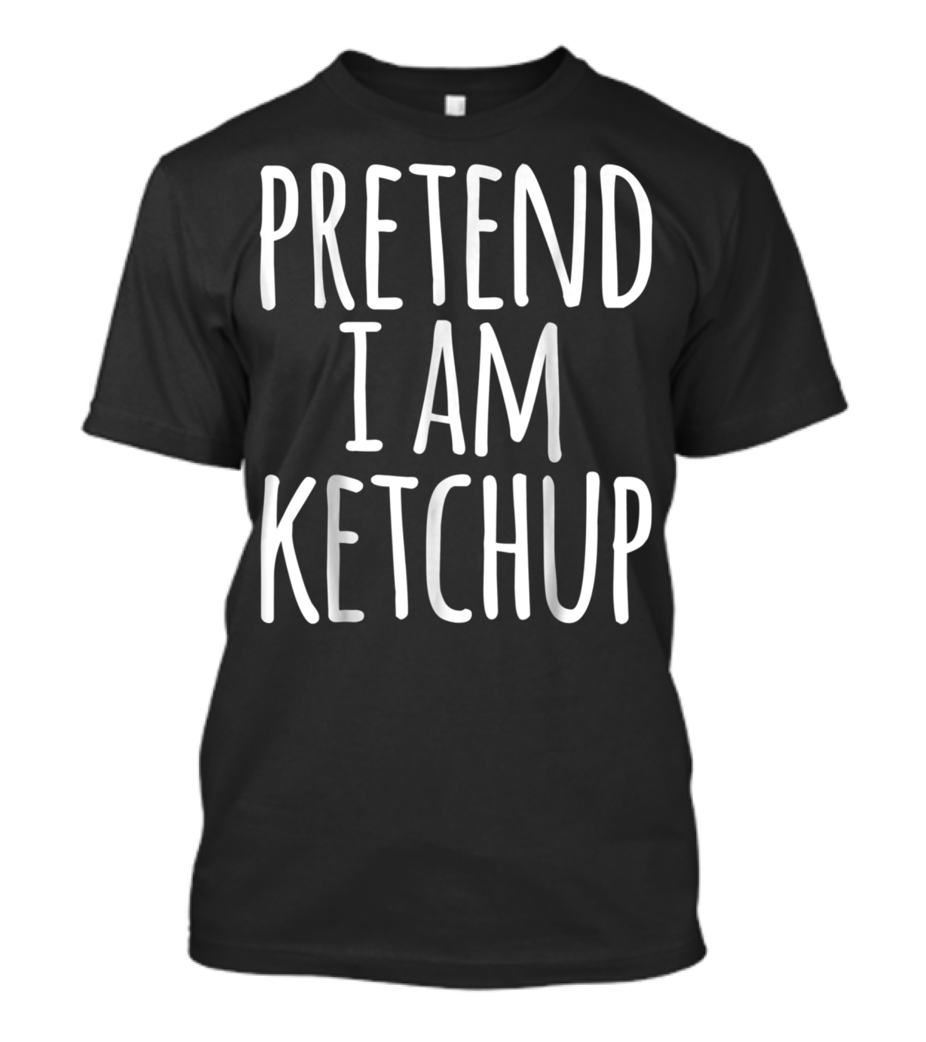 Funny Lazy Halloween Costume Pretend I Am Ketchup T-Shirt