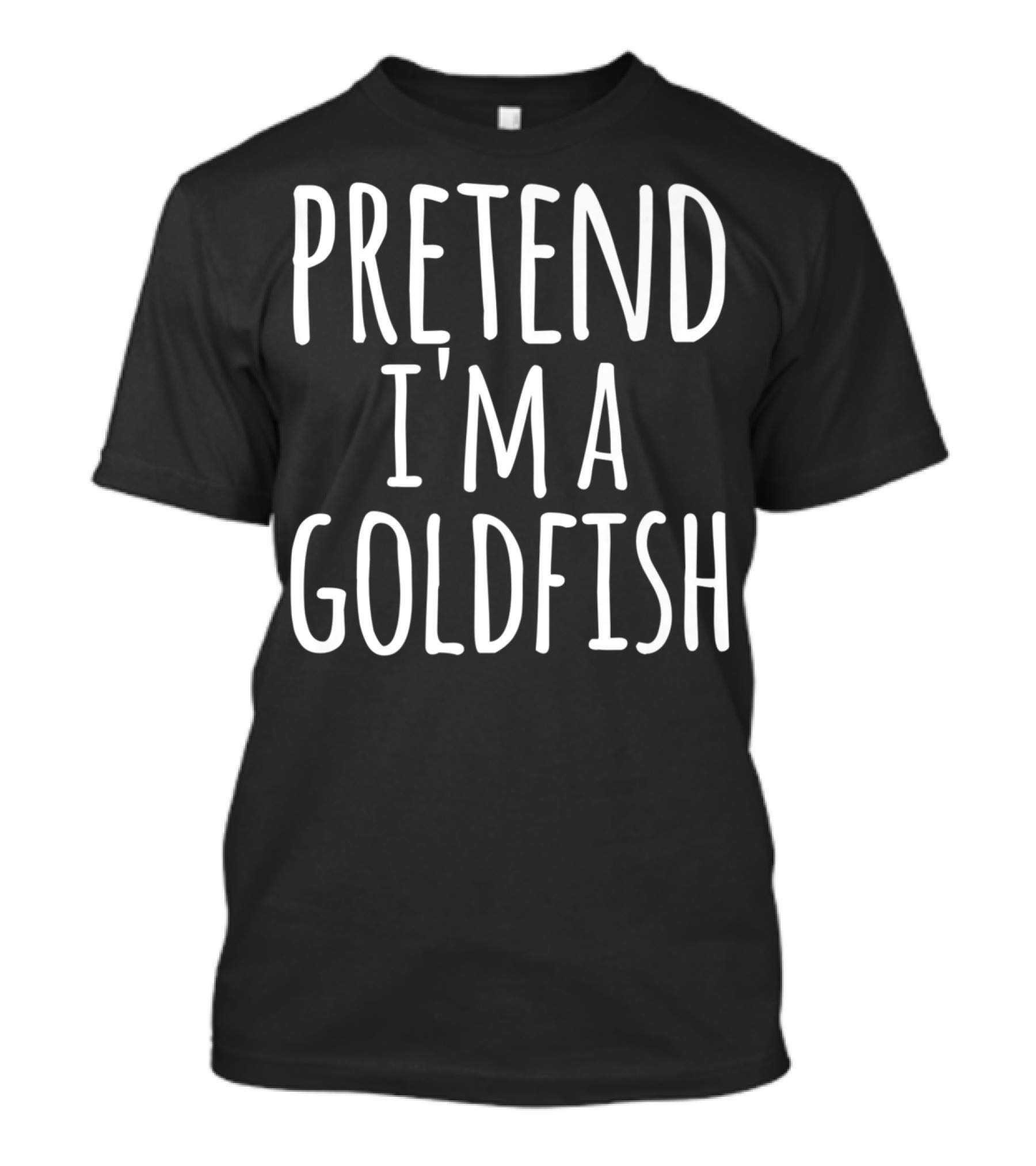 Funny Lazy Halloween Pretend I'm A Goldfish T-Shirt