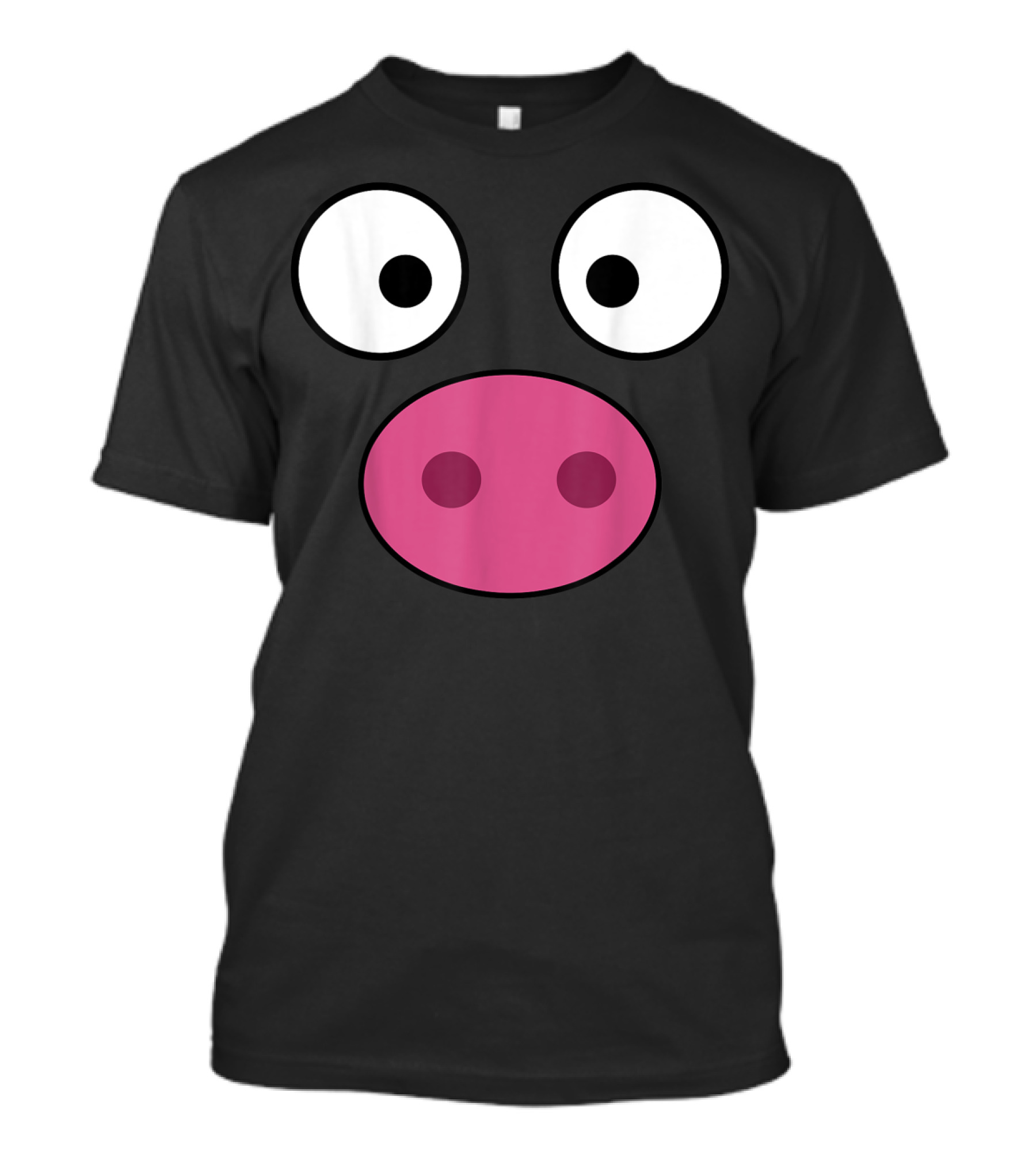 Funny Pig Face Swine Silly Expression T-Shirt