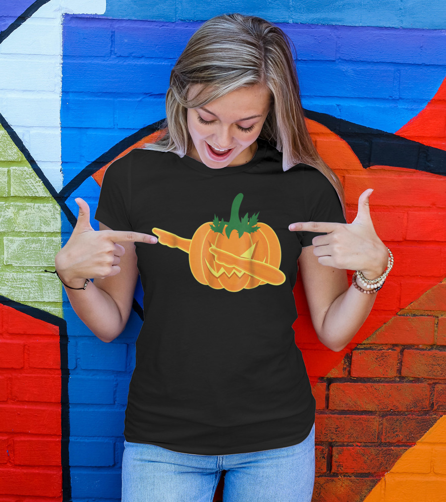 Funny Halloween Dab Pumpkin Costume T-Shirt