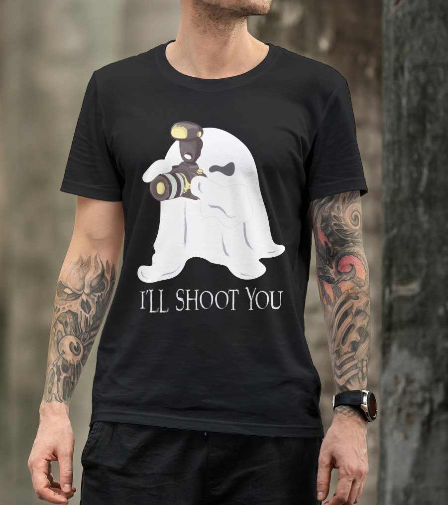 I'll Shoot You Ghost Photographer Halloween T-Shirt