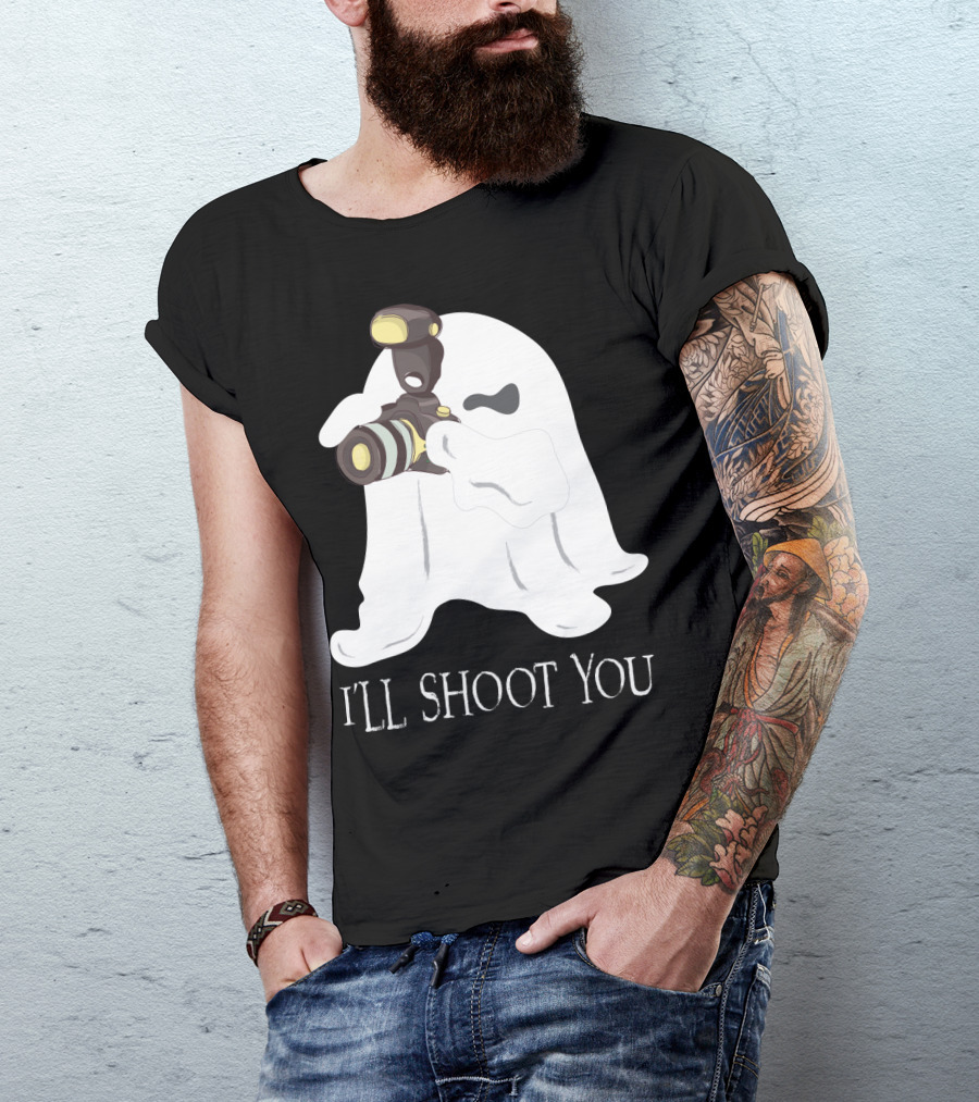 I'll Shoot You Ghost Photographer Halloween T-Shirt