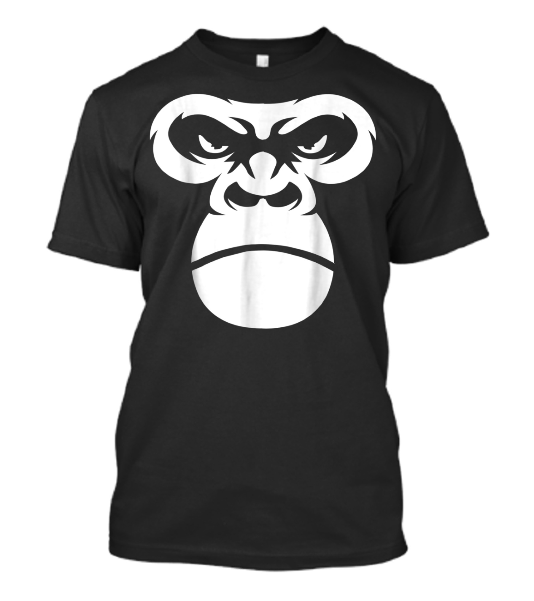 Giant Gorilla Face Primate Ape Fierce Expression T-Shirt