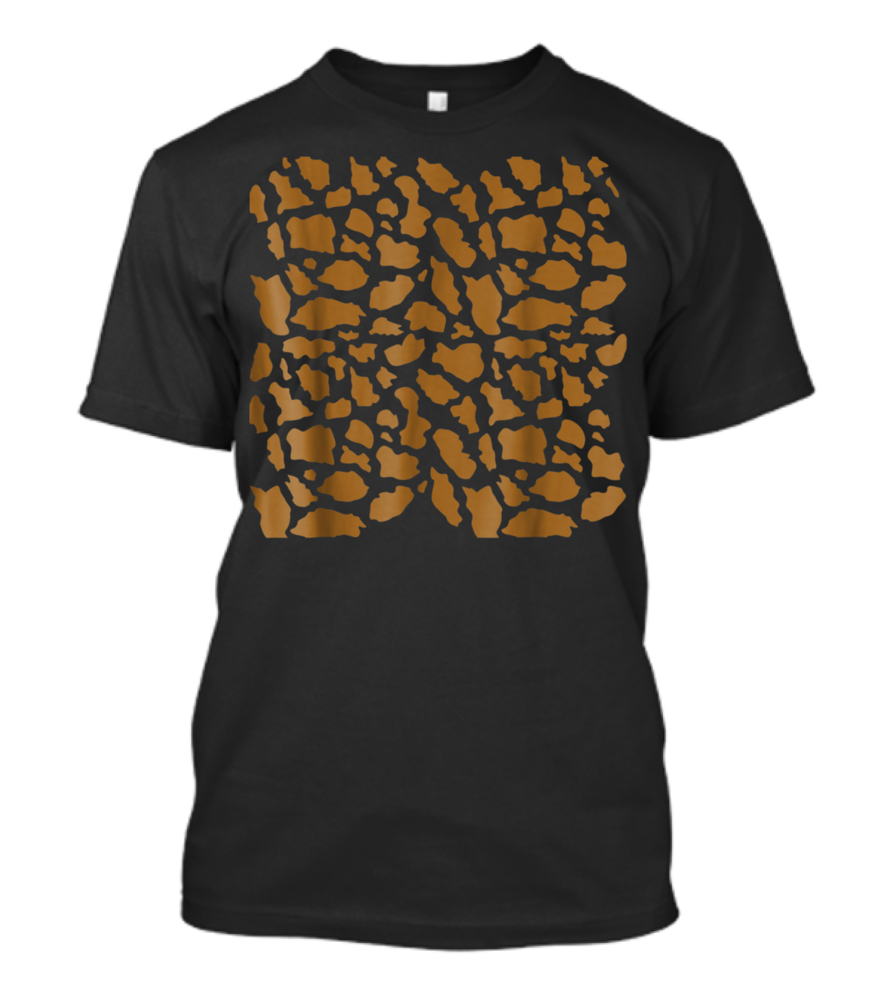 Giraffe Print Halloween Animal T-Shirt