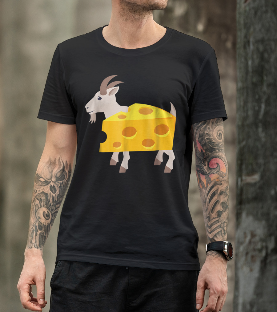 Goat Cheese Humor Lazy Animals T-Shirt