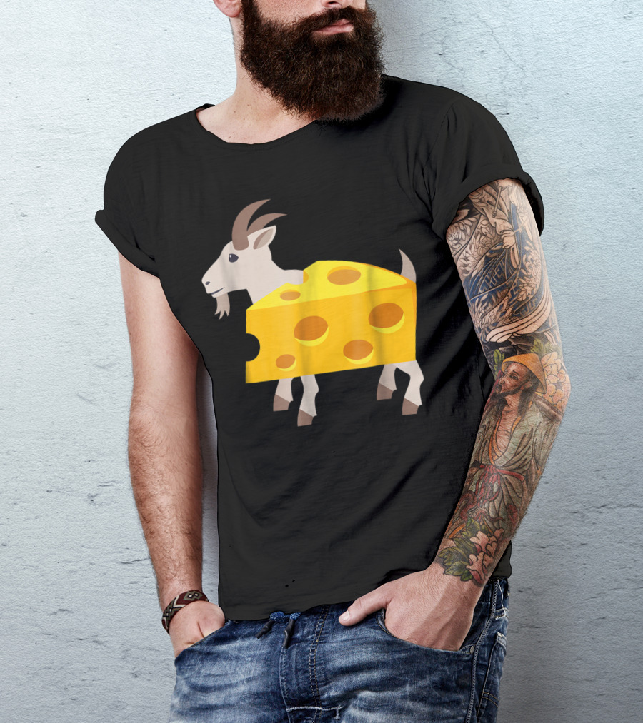 Goat Cheese Humor Lazy Animals T-Shirt