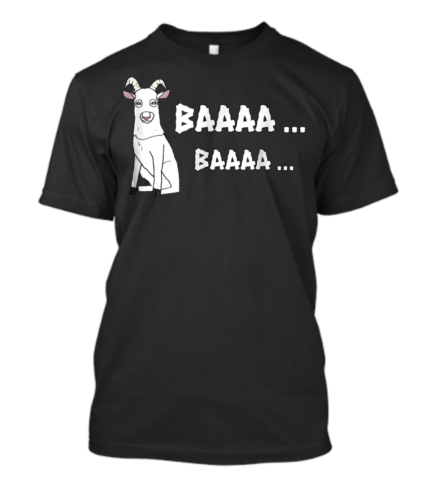 Goat Scary Ghost Baaaa Halloween Baaaa Pe T-Shirt