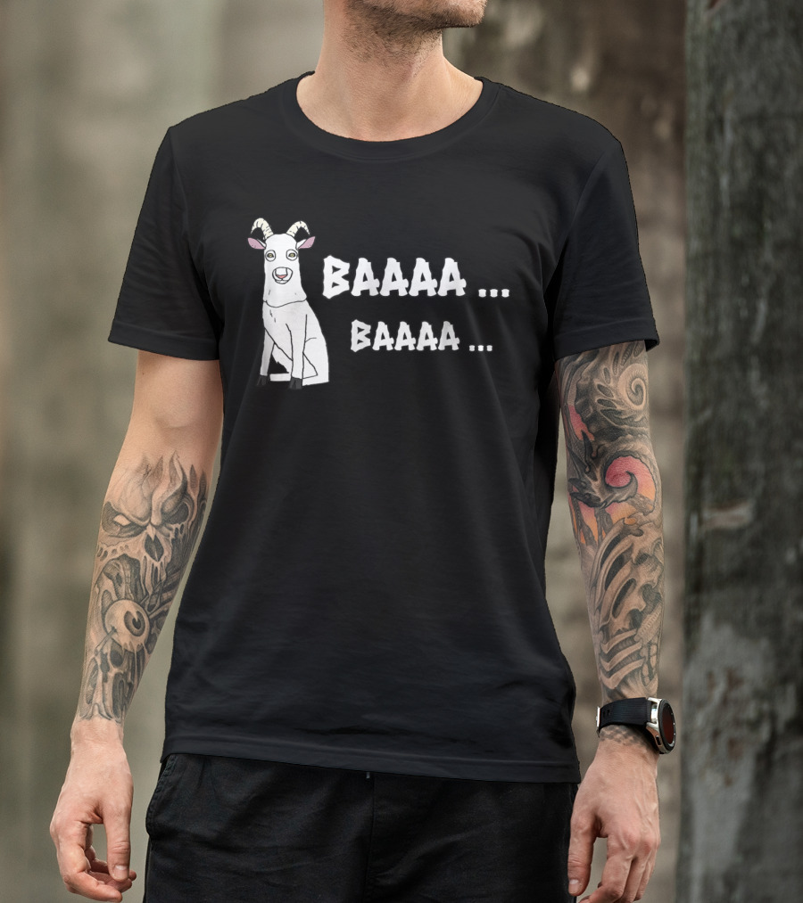 Goat Scary Ghost Baaaa Halloween Baaaa Pe T-Shirt