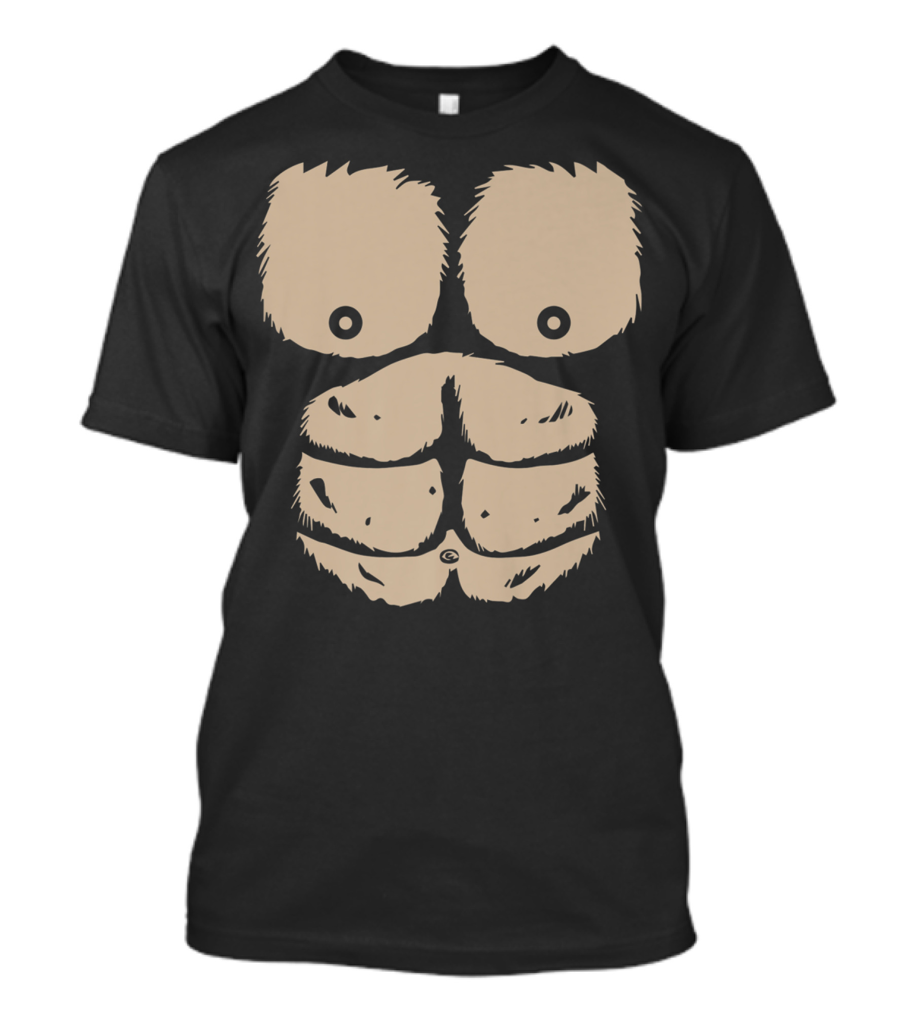 Gorilla Chest Muscles Abs Bodybuilder Physique T-Shirt