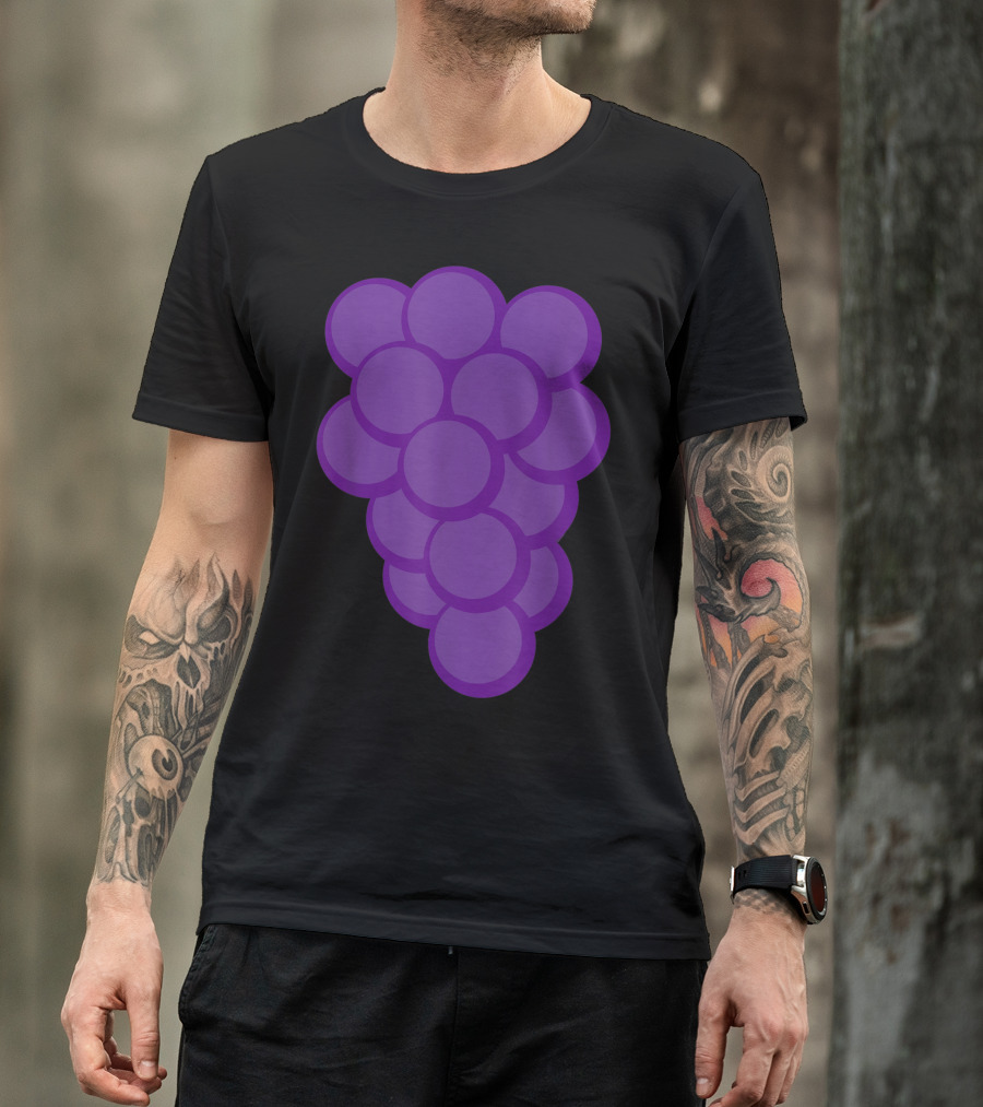 Grapes Funny Fruit Red Wine Halloween Drinking Costume T-Shirt