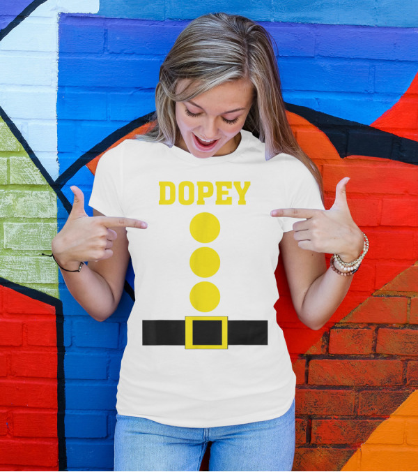 Dopey Green Dwarf Costume Funny Lazy T-Shirt