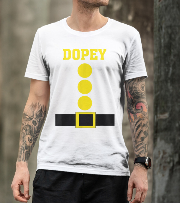 Dopey Green Dwarf Costume Funny Lazy T-Shirt