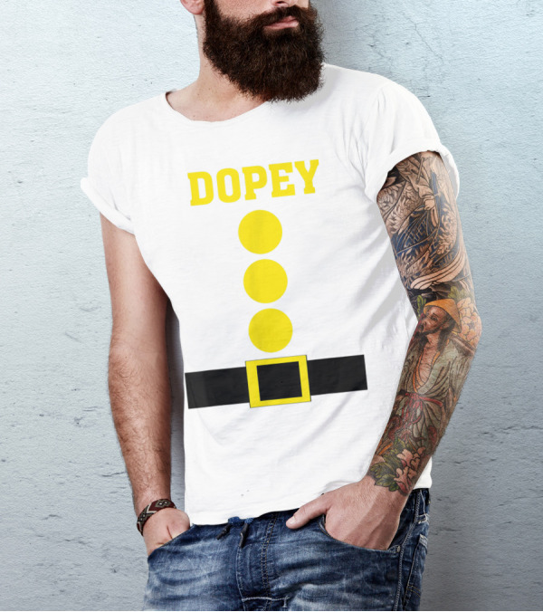 Dopey Green Dwarf Costume Funny Lazy T-Shirt