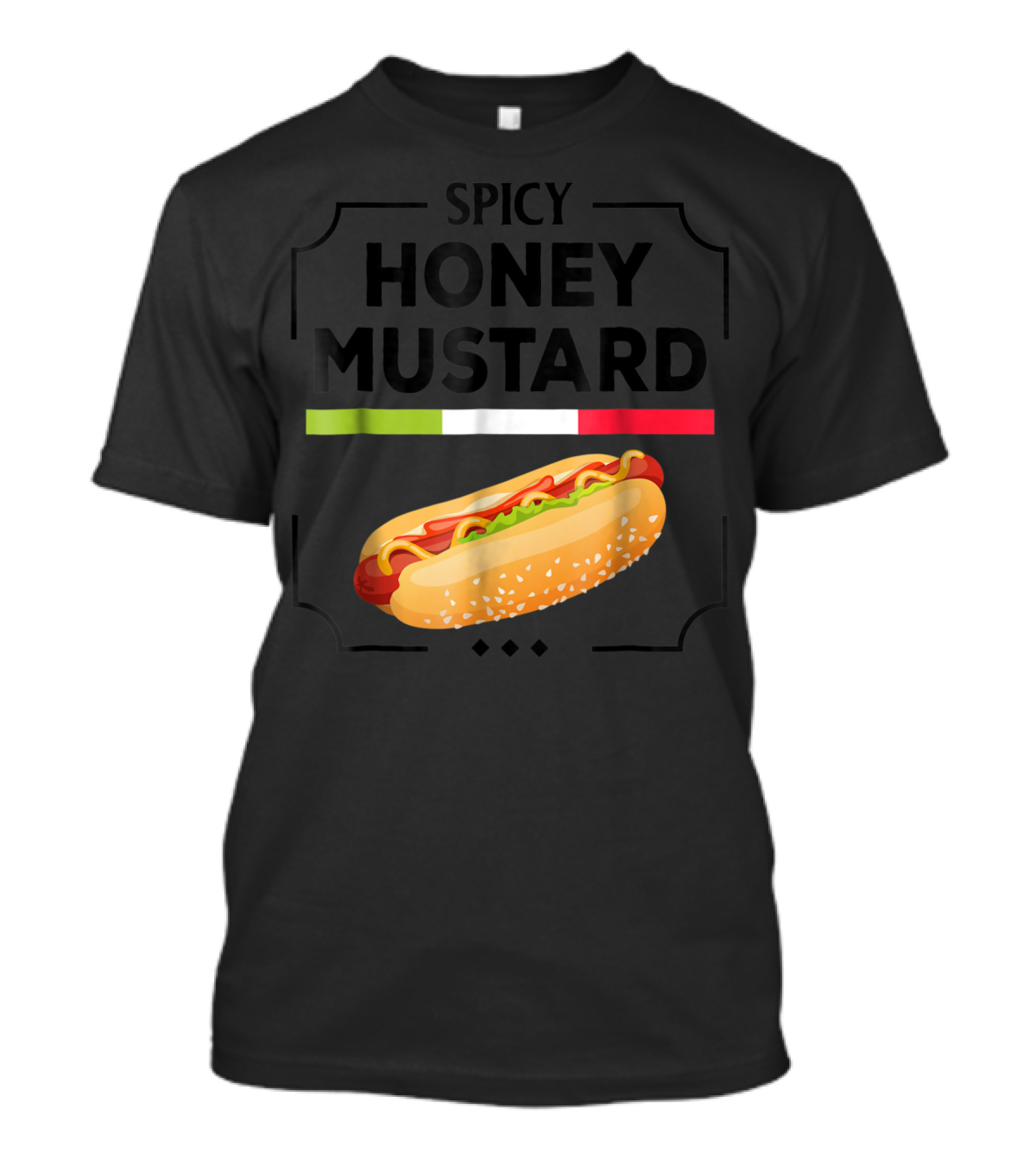 Spicy Honey Mustard Group Halloween Costume Hot Dog T-Shirt