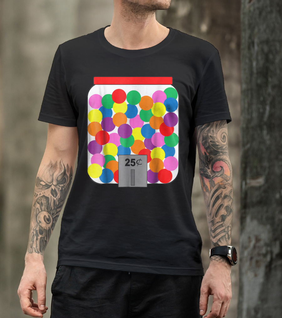 Gumball Machine 25 Cents Halloween Costume Easy T-Shirt