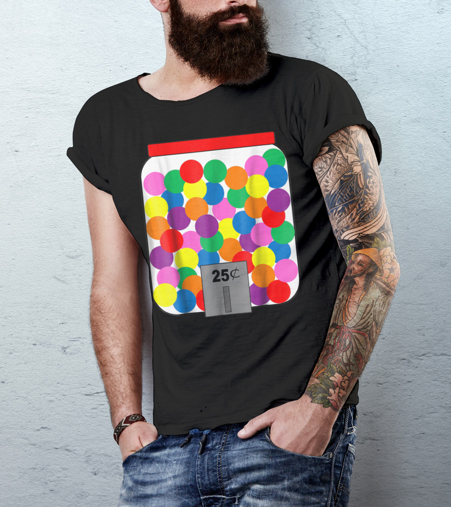 Gumball Machine 25 Cents Halloween Costume Easy T-Shirt