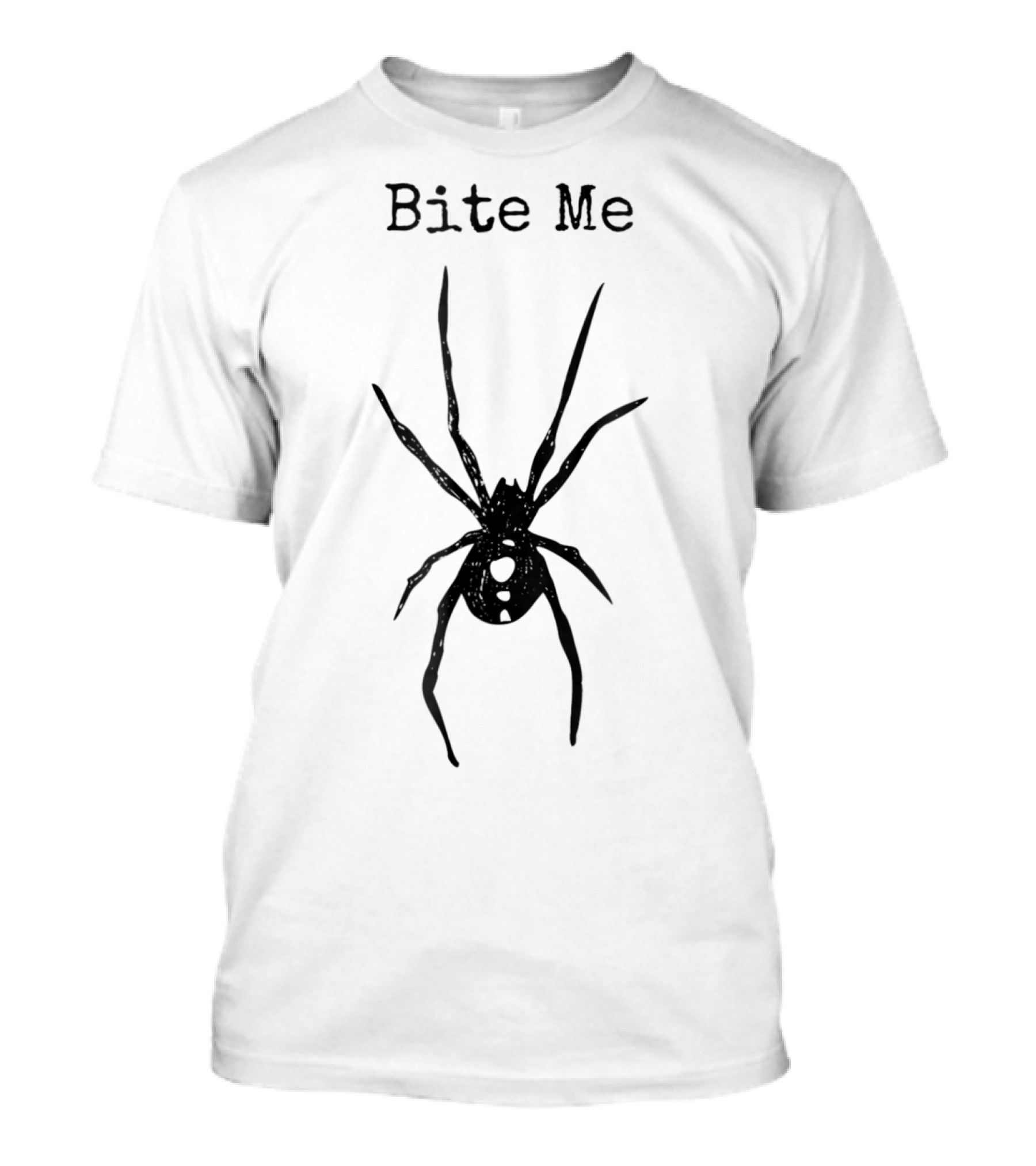 Bite Me Halloween Black Spider Costume T-Shirt