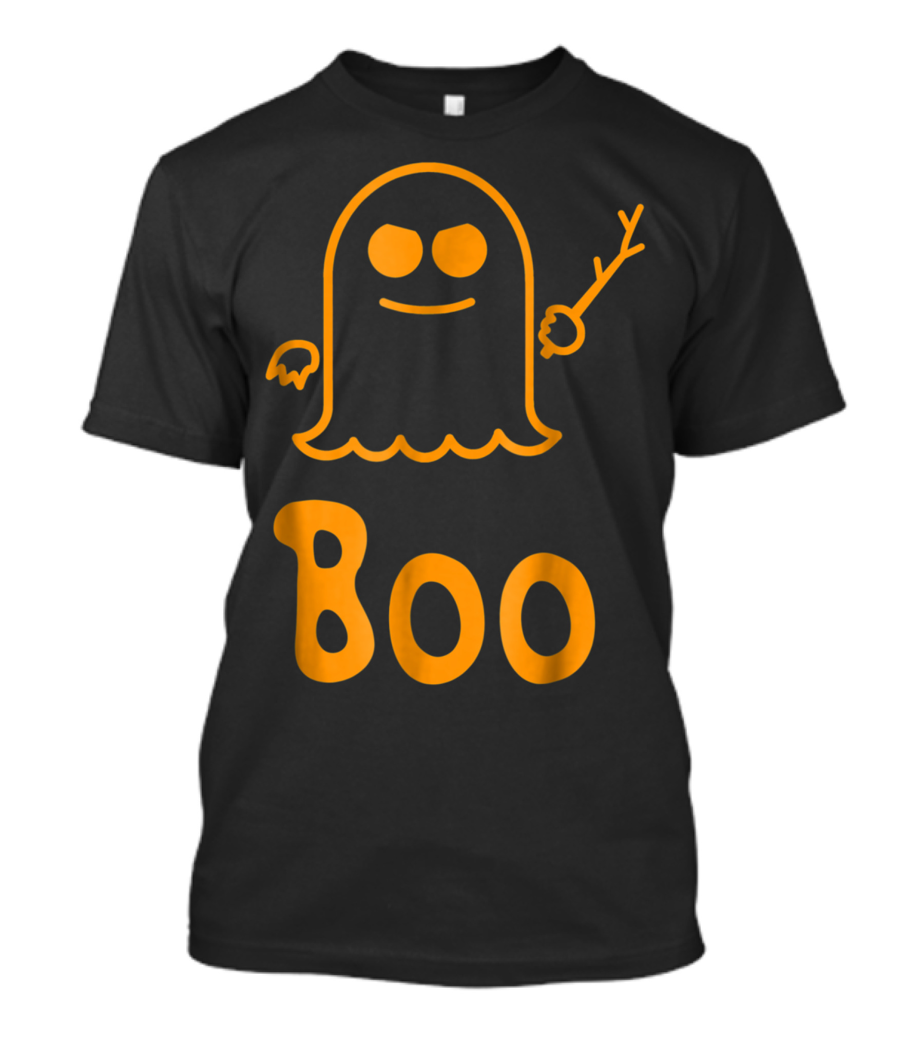 Halloween Boo Spooky Ghost With Branch T-Shirt