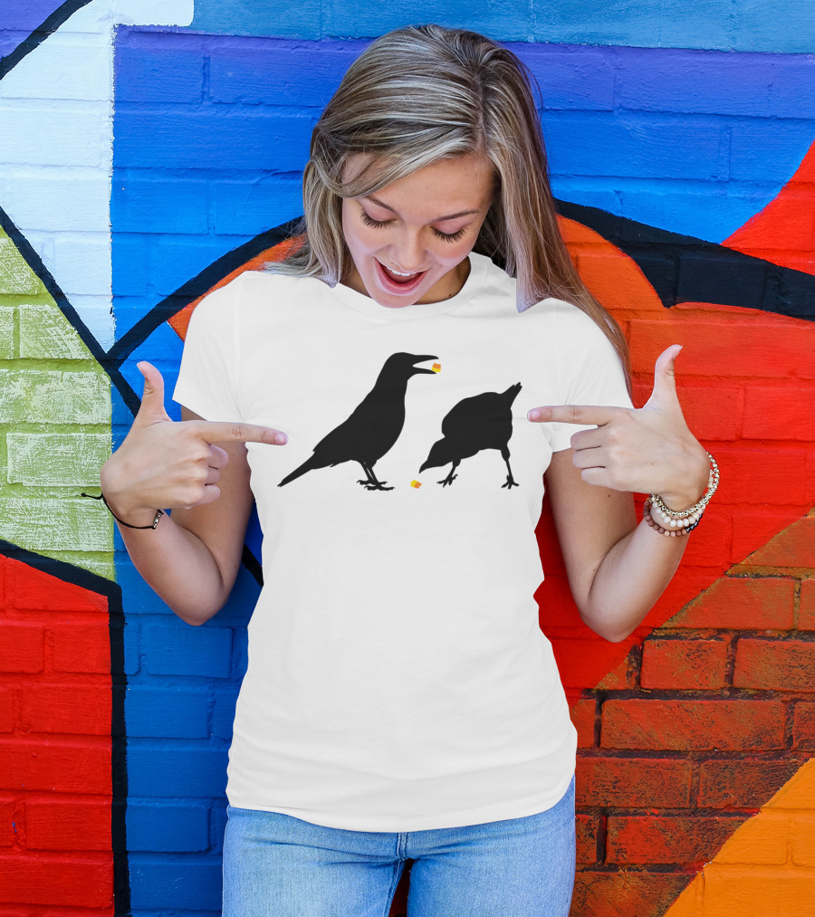 Halloween Candy Corn Crows T-Shirt