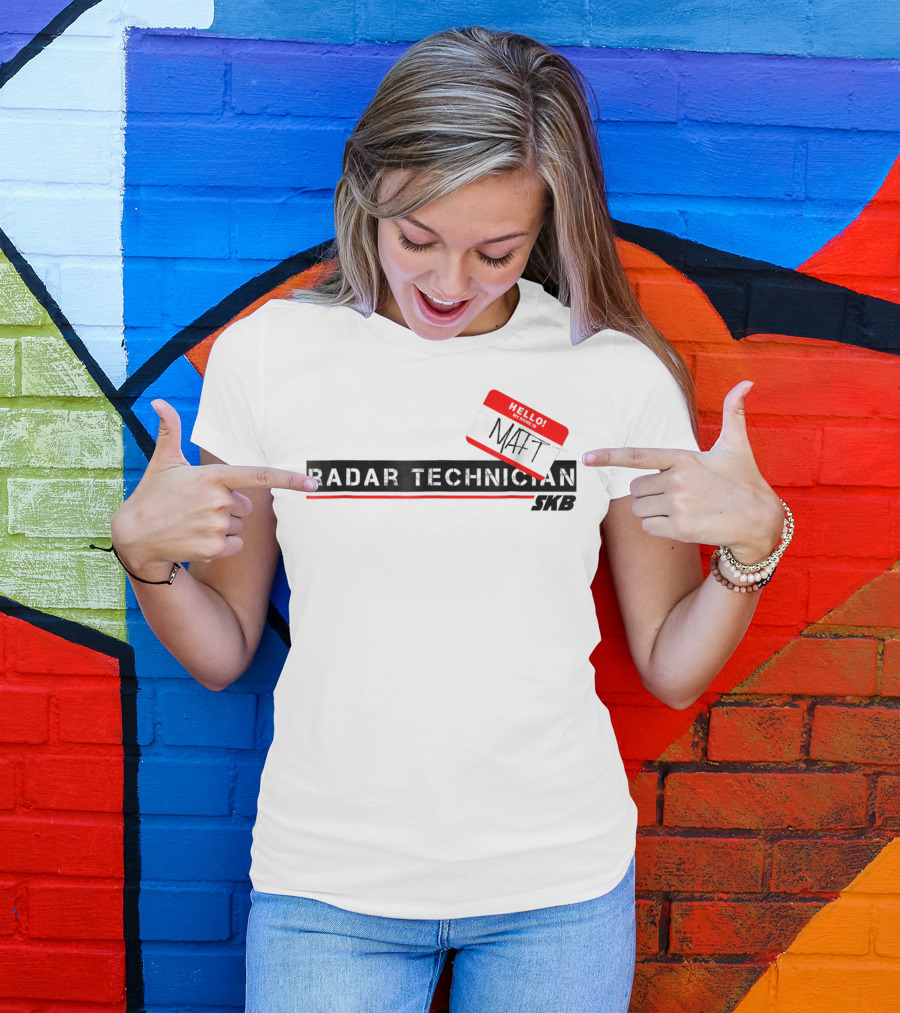 Hello My Name Is Matt Radar Technician Halloween Costumes SKB T-Shirt