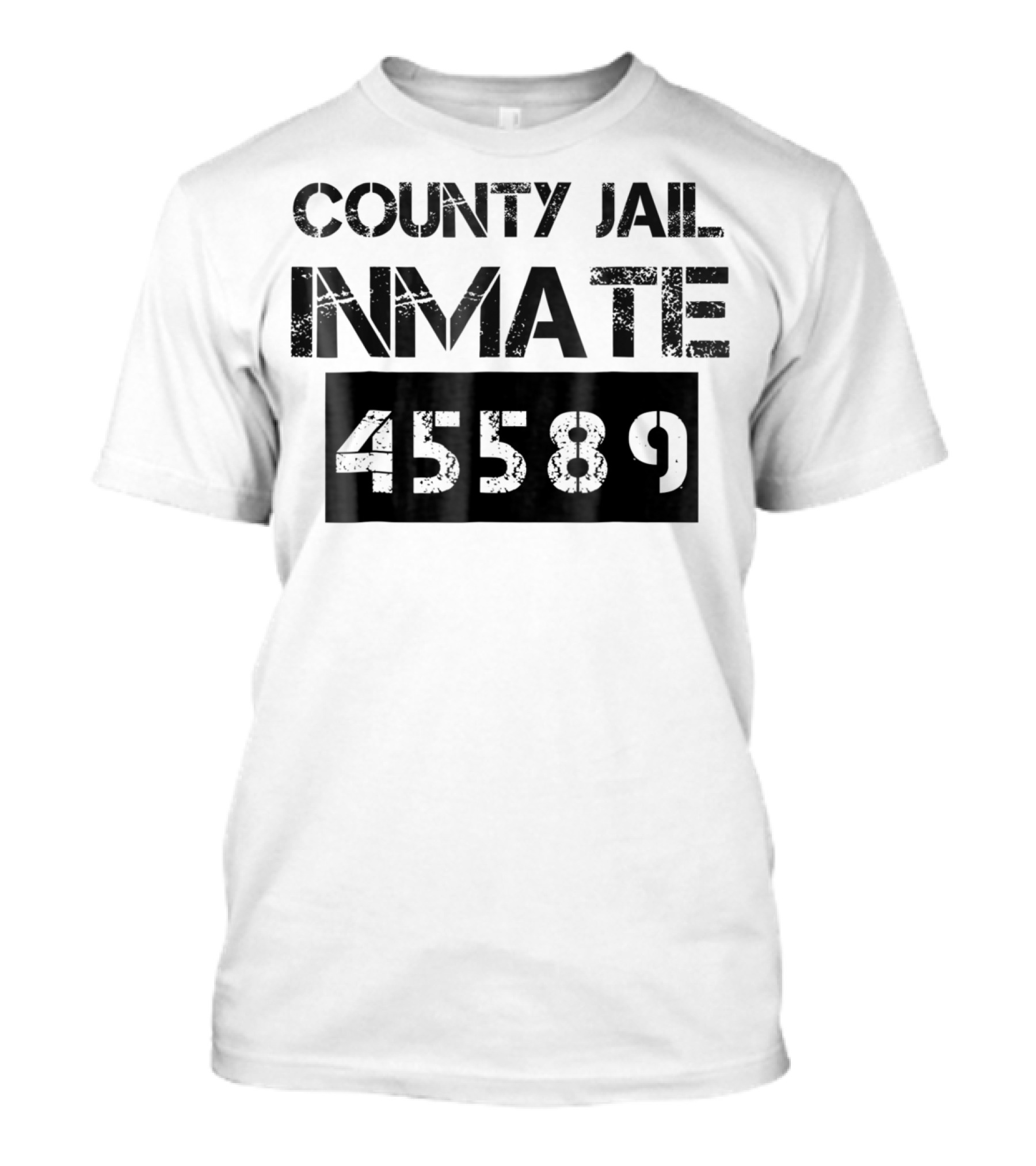 County Jail Inmate 45589 Halloween Prisoner Costume C3 T-Shirt